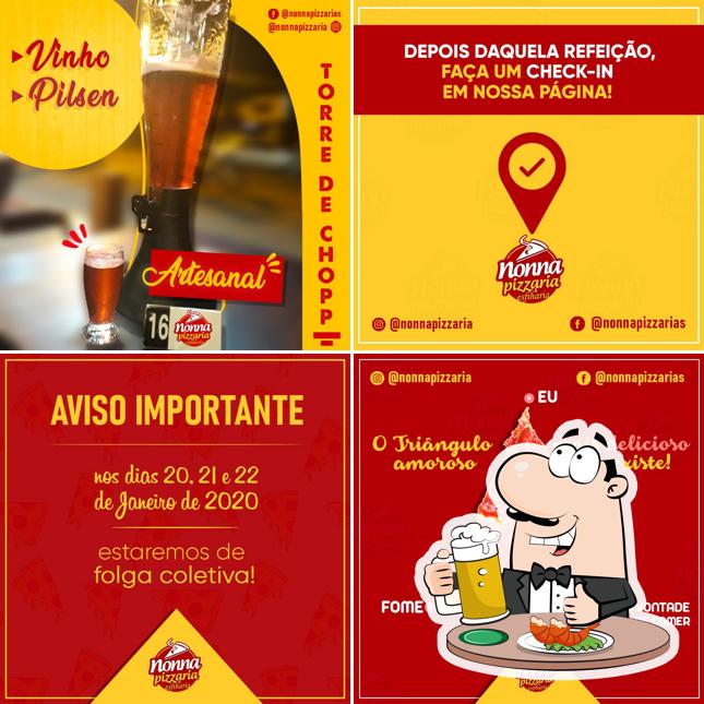 Desfute uma tulipa de cerveja leve ou escura