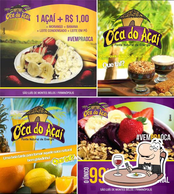 Comida em Oca do Açaí