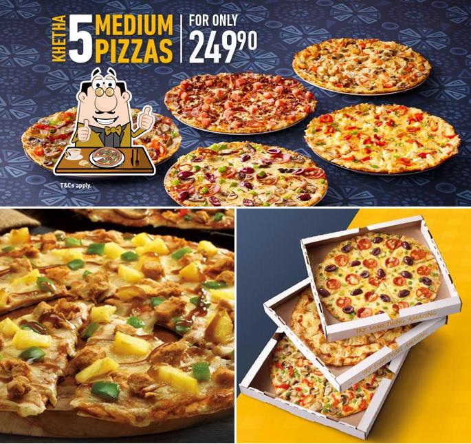 A Debonairs Pizza, vous pouvez essayer des pizzas