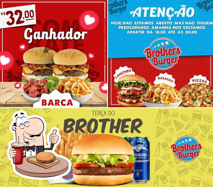 Peça um hambúrguer no Brothers Burger