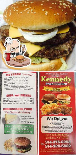 Try out a burger at Kennedy's Fried Chicken