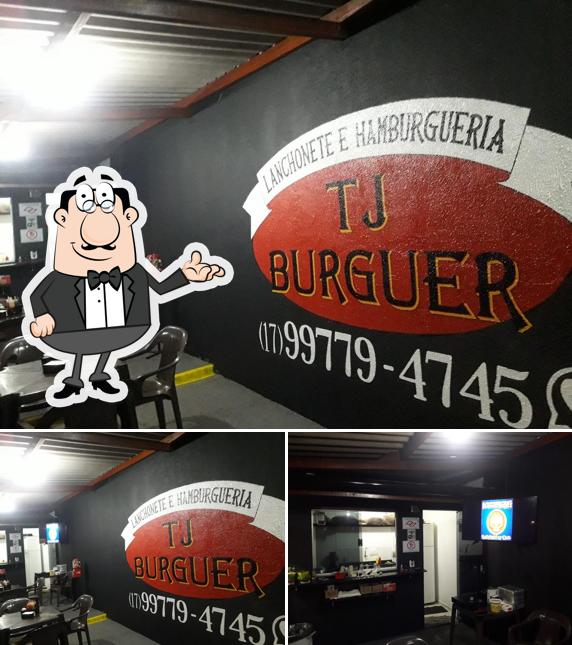 O interior do TJ Burguer