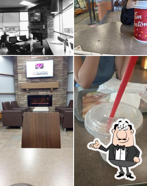 L'intérieur de Tim Hortons