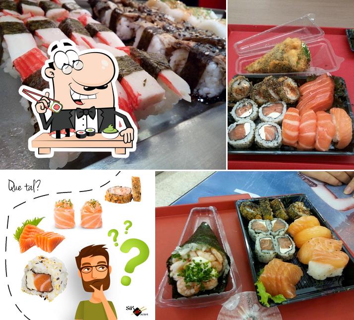 Prove diversas opções de sushi