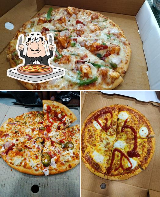 Pick different kinds of pizza