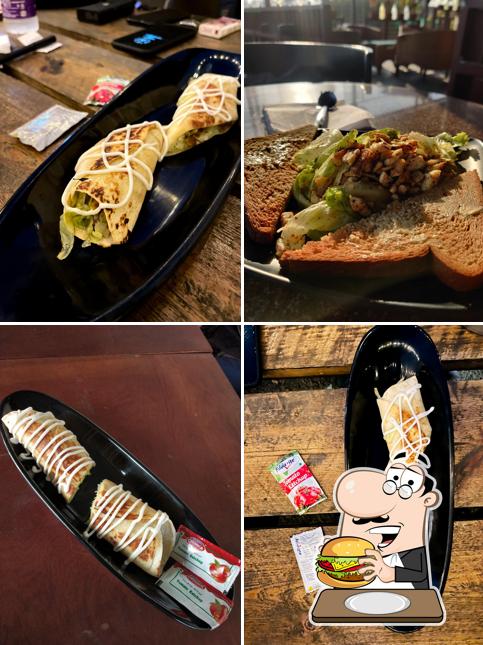 Get a burger at Fly high cafe