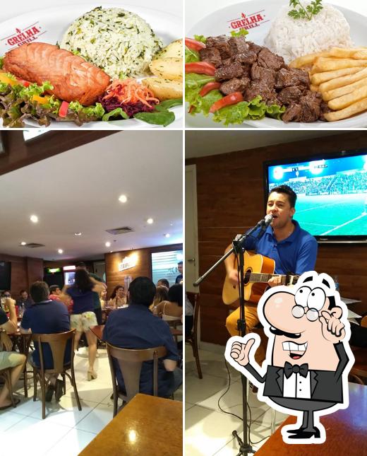 O interior do Grelha Grill