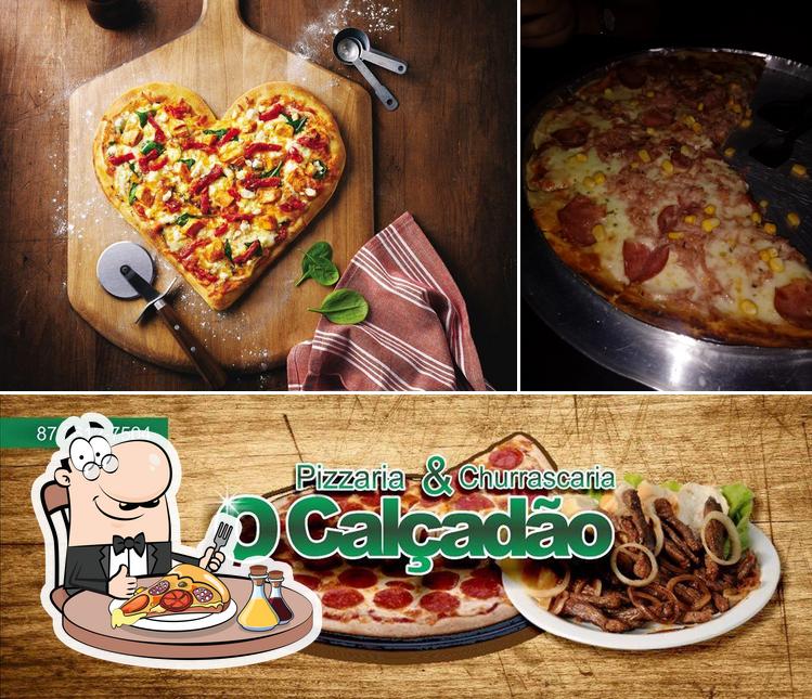 Escolha pizza no Calcadão - Pizzaria e Churrascaria