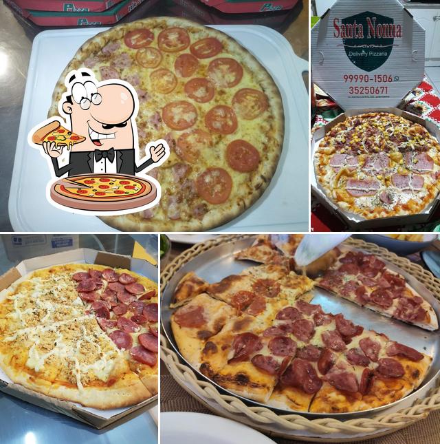 Escolha pizza no Santa Nonna Pizzaria Delivery