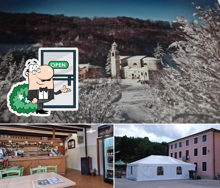 La esterno e interni del ristorante
