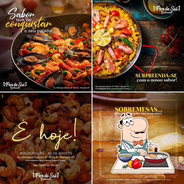 Paella em Restaurante Flor de Sal