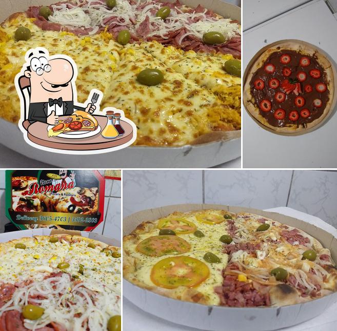 Consiga pizza no Pizzaria & Esfiharia Nova Romana