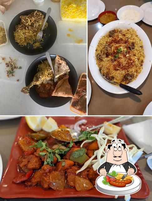 Food at Hyderabadi Bahar Indian Restaurant