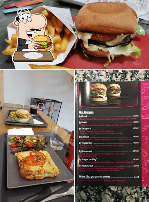 Try out a burger at Chez Steph et Fred Boulangerie Snacking