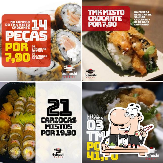 Peça diversas opções de sushi