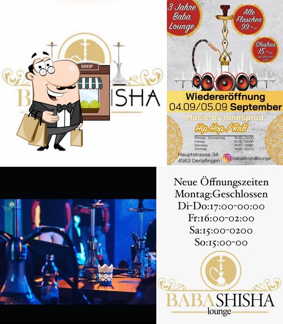 Gli esterni di Baba Shisha Lounge