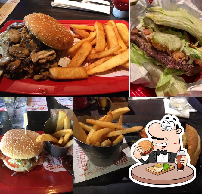 Order a burger at Red Robin Gourmet Burgers and Brews