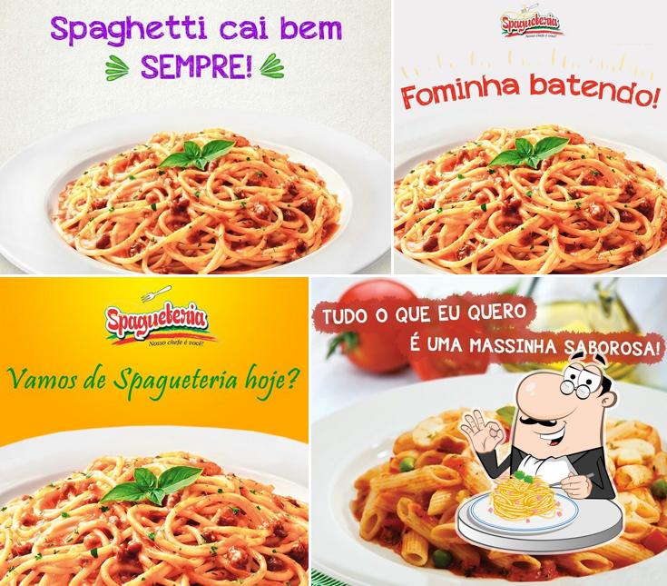 Espaguete carbonara em Spagueteria