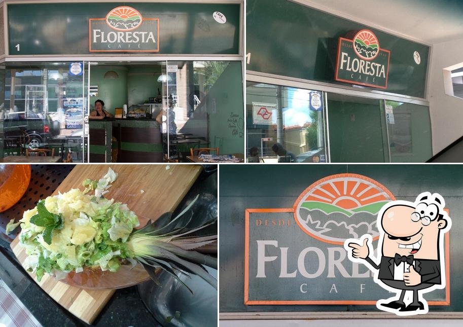 See this picture of Café Floresta