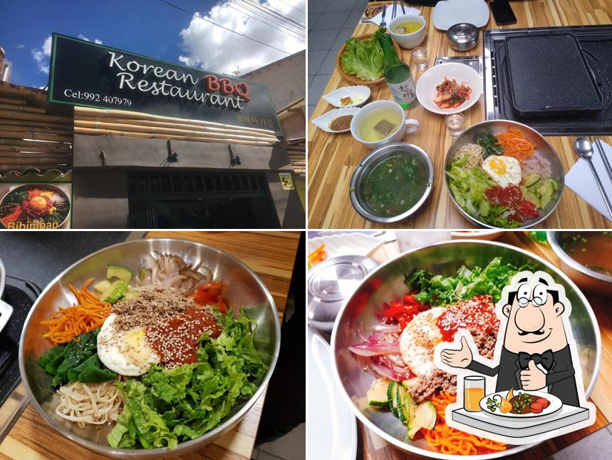 Meals at Korean BBQ Restaurant