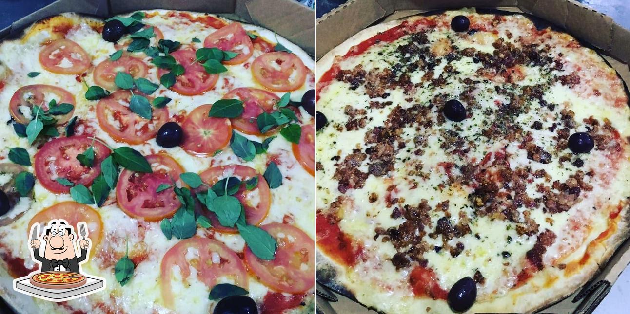 Consiga diferentes tipos de pizza