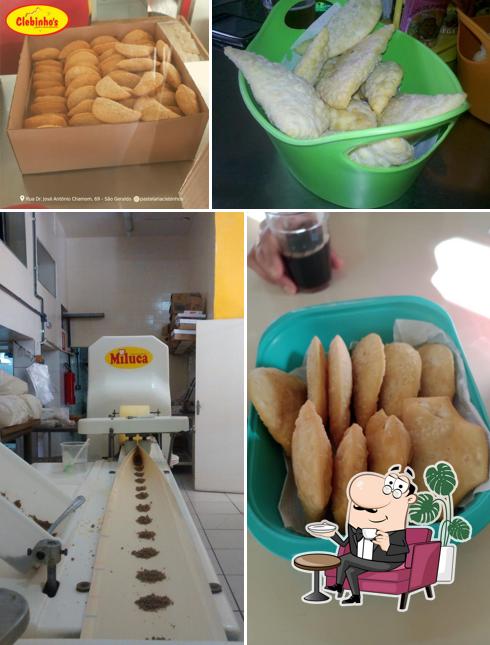 O interior do Clebinho's Pastelaria