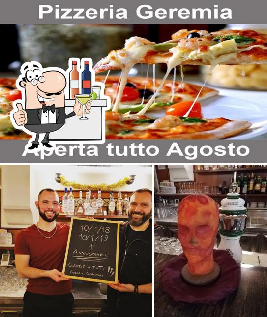 La bancone da bar e cibo del ristorante