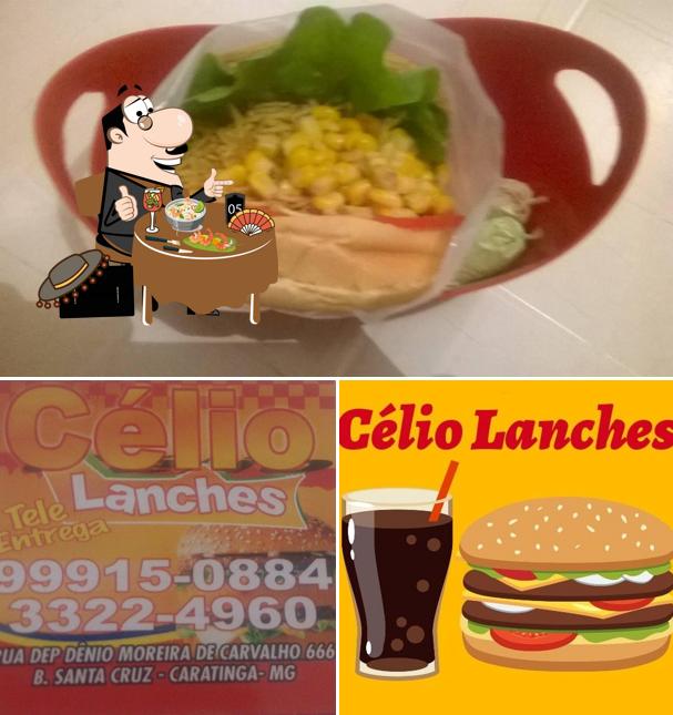 Platos en Célio lanches