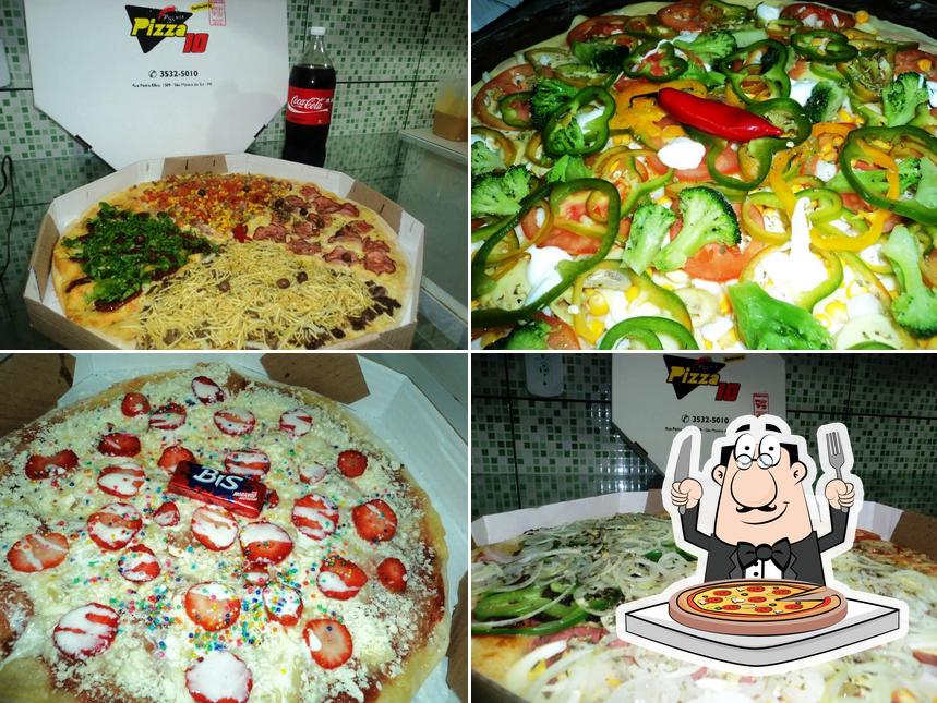 Escolha diferentes estilos de pizza