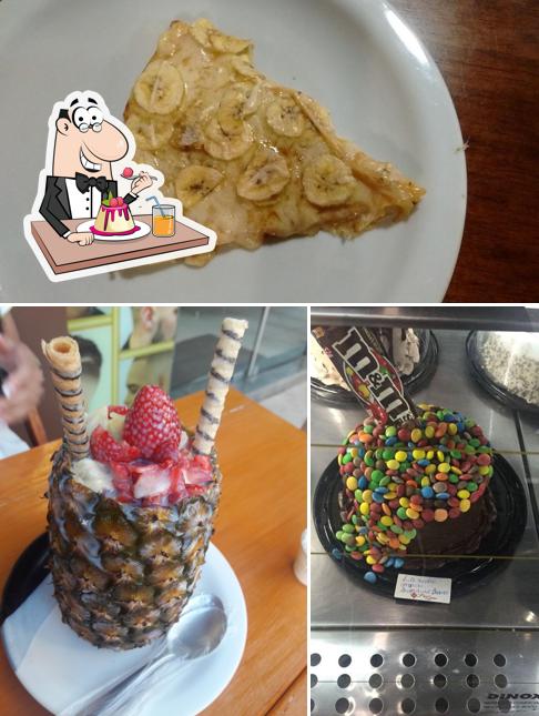 Padaria, Confeitaria e Restaurante Pão e Pães provê uma gama de pratos doces