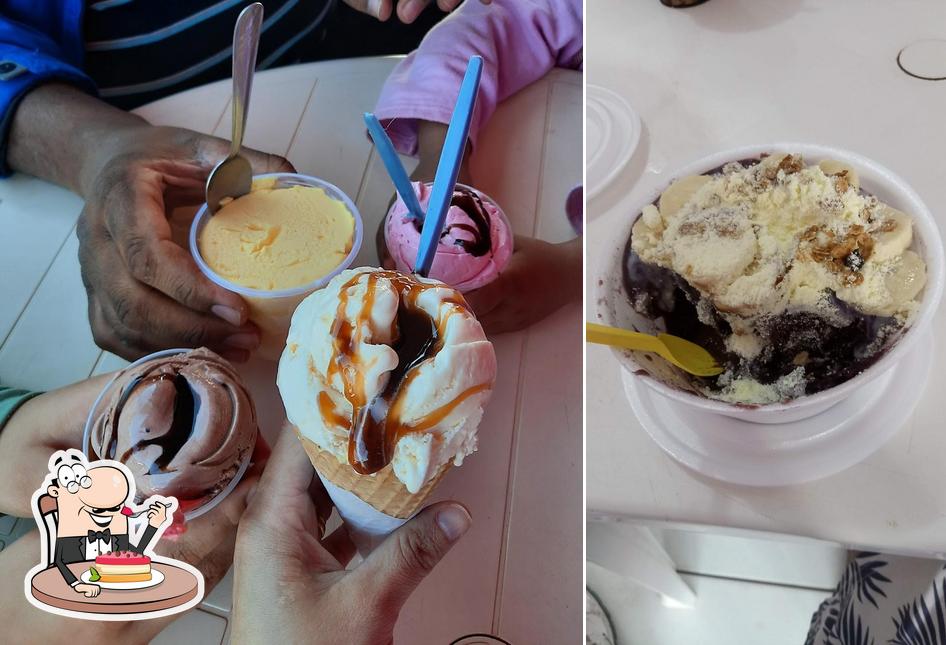 Sorveteria Creme Neve oferece uma variedade de sobremesas