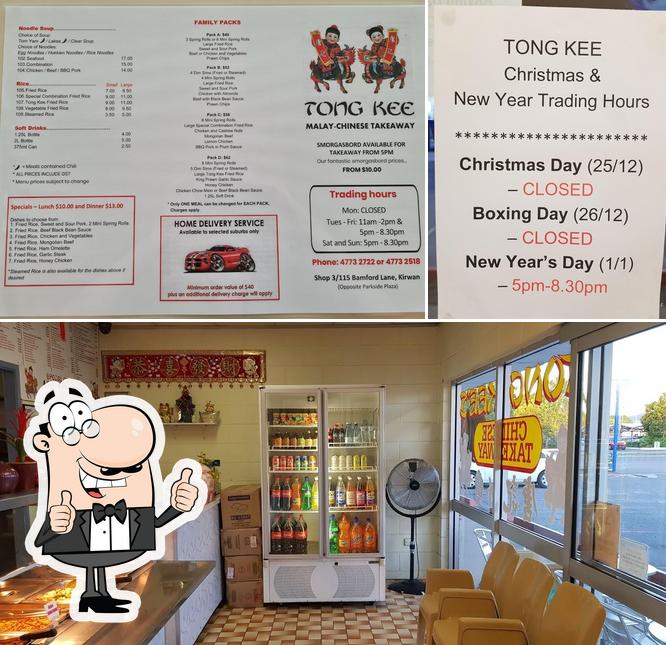 Tong Kee Chinese Takeaway in Kirwan Restaurant menu and reviews