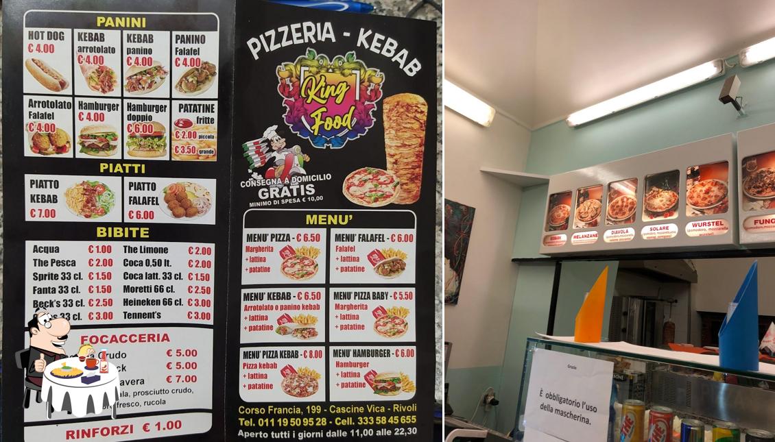 Prova un hamburger a King Food pizza kebab