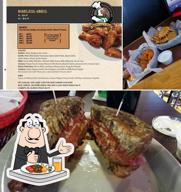 Wing Warehouse Sports Bar Stow, 4050 Fishcreek Rd in Stow Restaurant menu and reviews