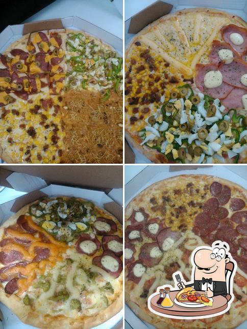 Escolha diferentes tipos de pizza