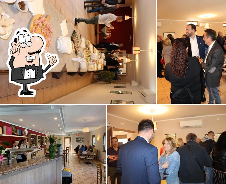 Gli interni di All’Alpino Bar & Trattoria