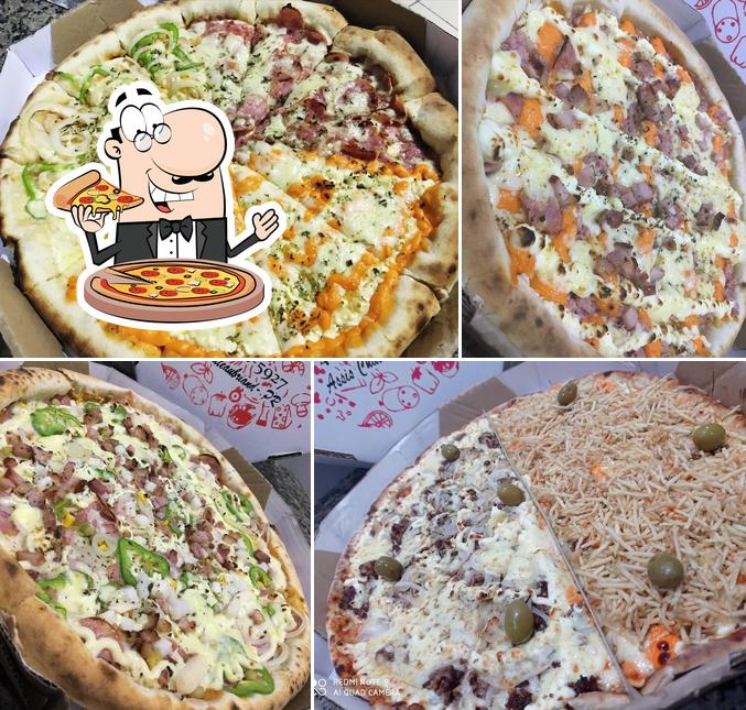 Consiga diversos tipos de pizza