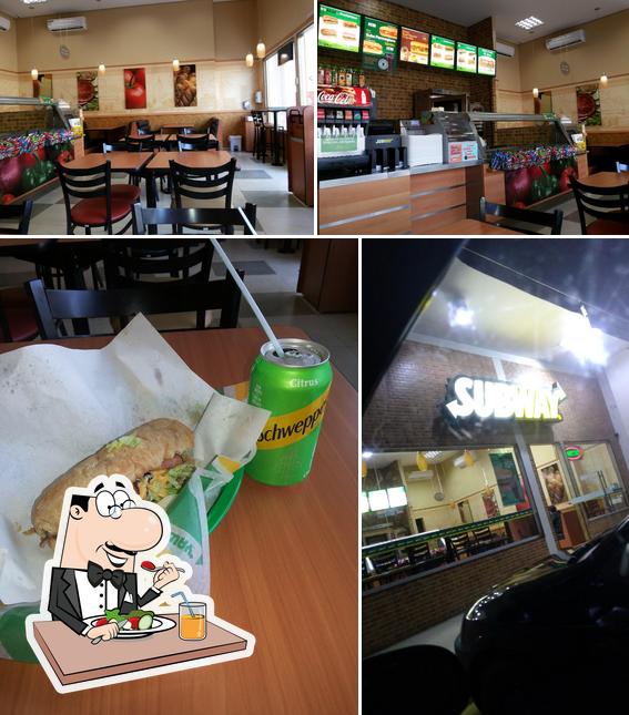 A foto do Subway’s comida e interior