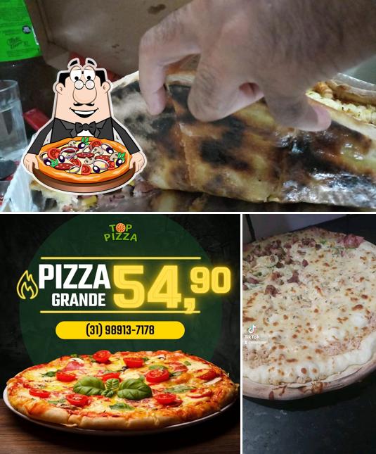 Peça diferentes variedades de pizza