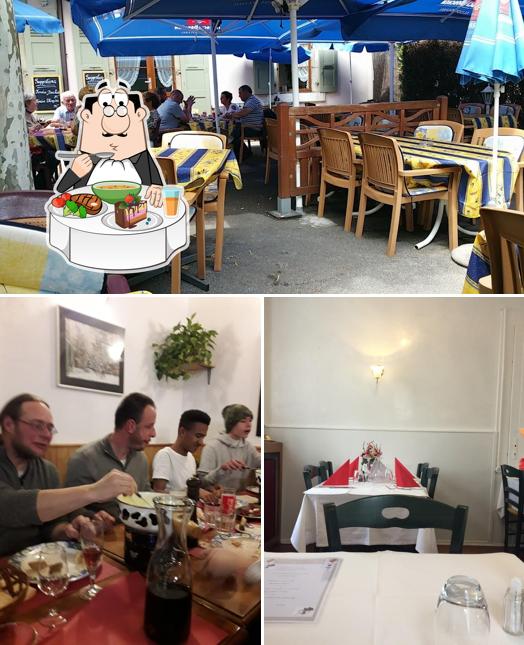 Las fotos de comedor y interior en Restaurant Le Mandement SA