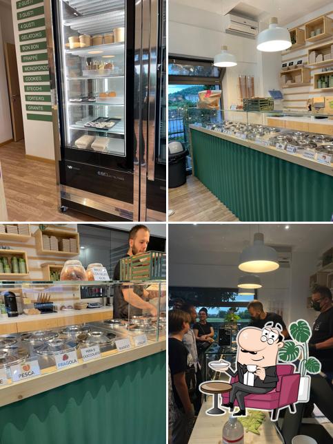 Gli interni di Gelateria Drop