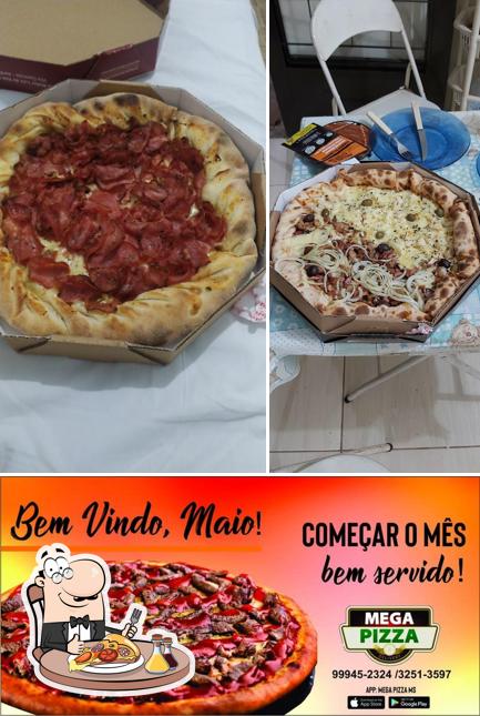 Experimente pizza no Mega Pizza Ms