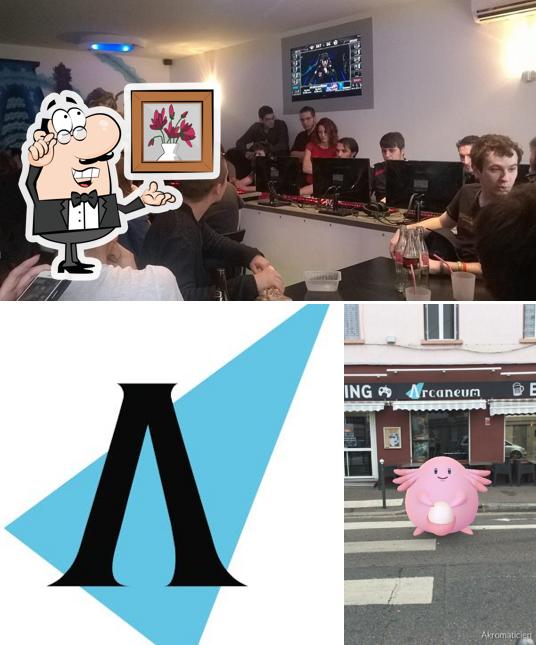 L'intérieur de Arcaneum Bar Gaming