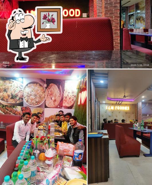The interior of Cury leaf resturant