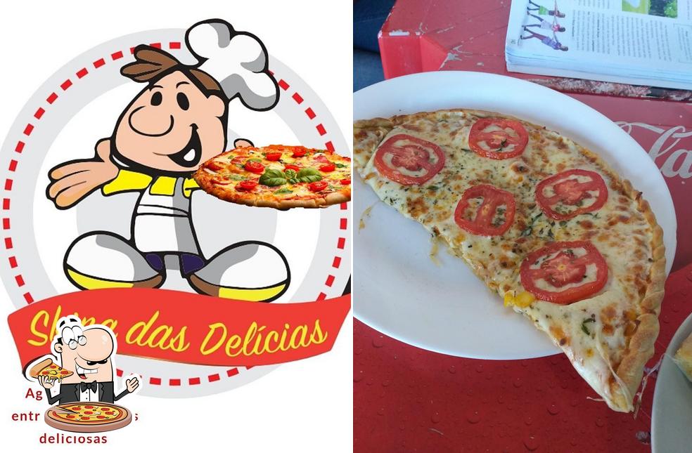 Experimente pizza no Skina das Delícias