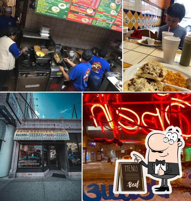 Restaurante Taco & Burrito House, Chicago, 3038 N Broadway Carta del