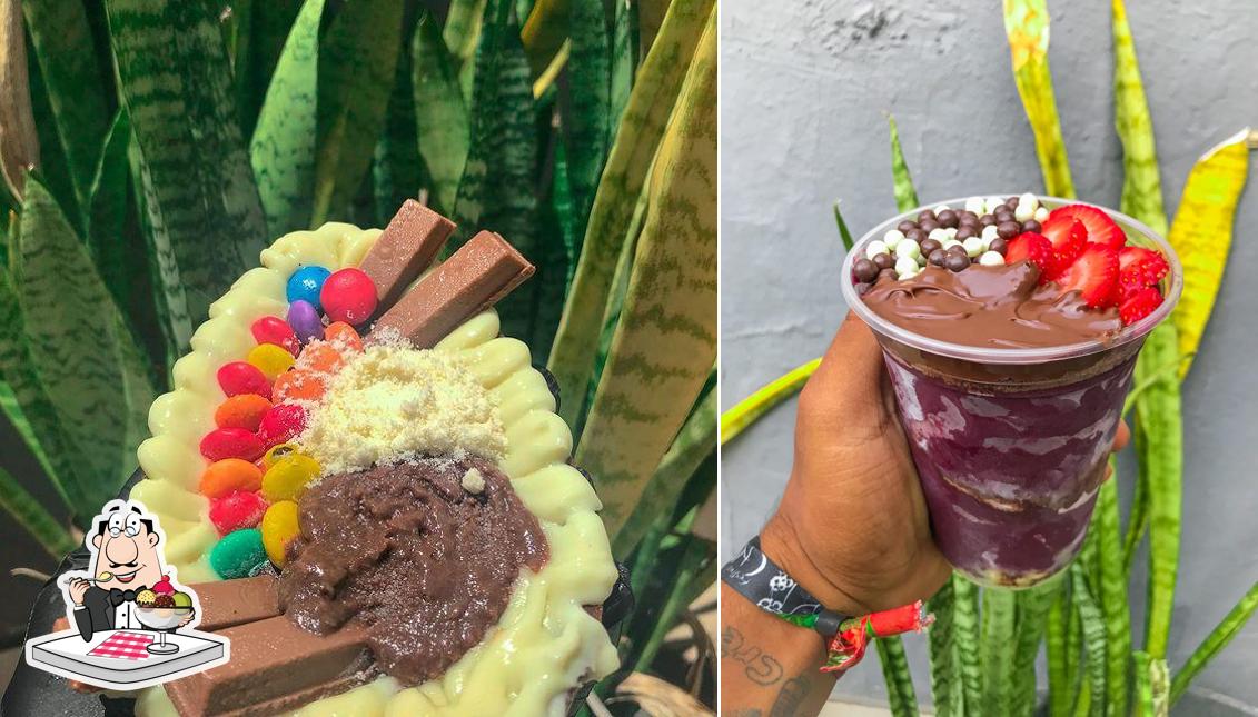 King Açaí serve uma variedade de pratos doces