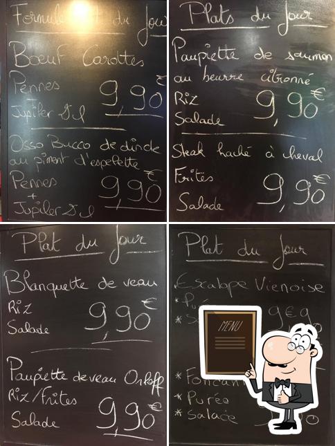 Le menu du tableau présente les options disponibles)