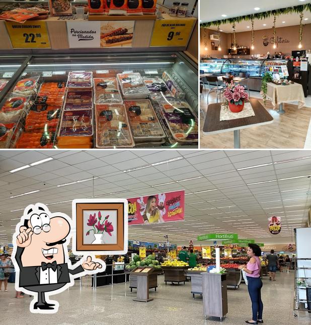 The interior of Lopes Supermercados