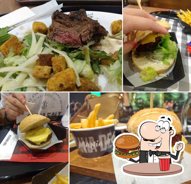 Experimente um hambúrguer no Mania de Churrasco! Prime Steak & Burger Park São Caetano